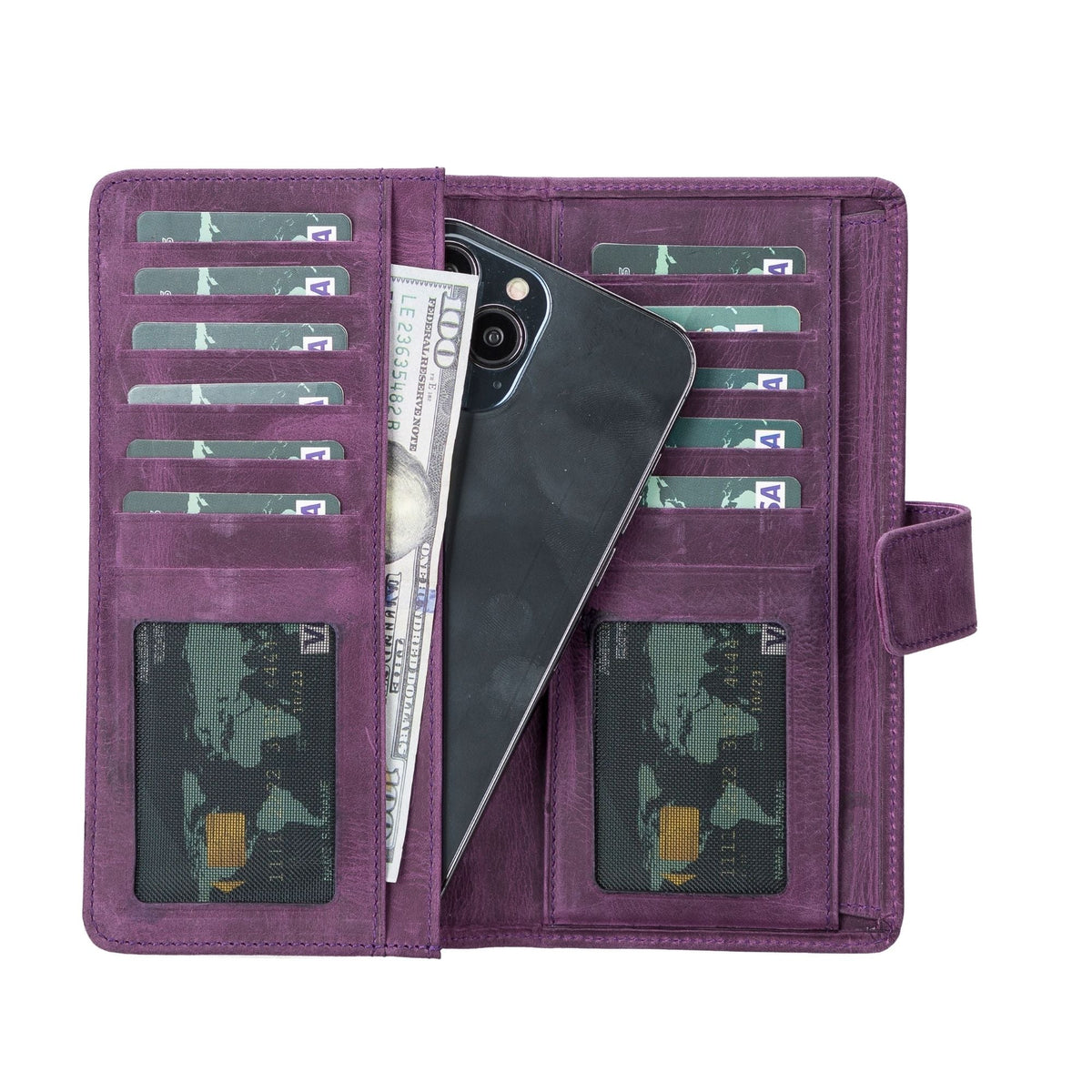 Lander Leather Phone Wallet and Multiple Card Holder for Women