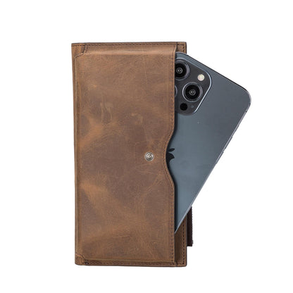 Riverton Women's Leather Wallet with Cell Phone Section