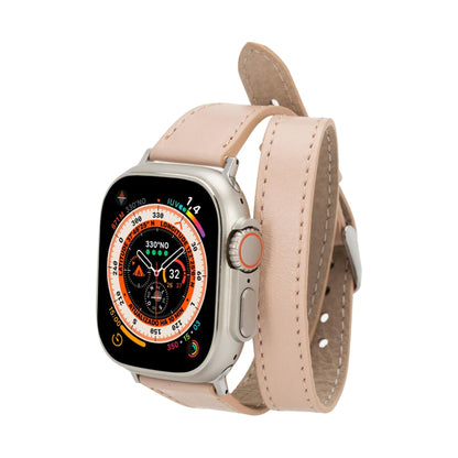 Vail Double Tour Leather Bands for Apple Watch 9, Ultra 2 and SE