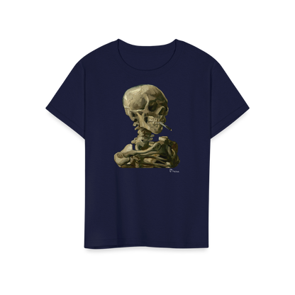 Van Gogh Skull of a Skeleton with Burning Cigarette 1886 t-shirt