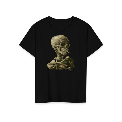 Van Gogh Skull of a Skeleton with Burning Cigarette 1886 t-shirt