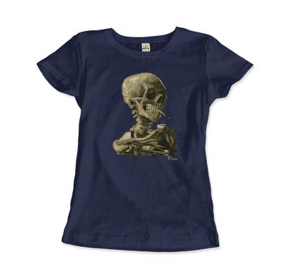 Van Gogh Skull of a Skeleton with Burning Cigarette 1886 t-shirt