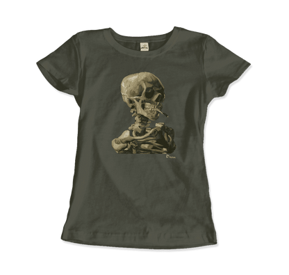 Van Gogh Skull of a Skeleton with Burning Cigarette 1886 t-shirt