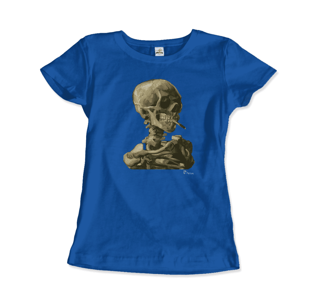 Van Gogh Skull of a Skeleton with Burning Cigarette 1886 t-shirt